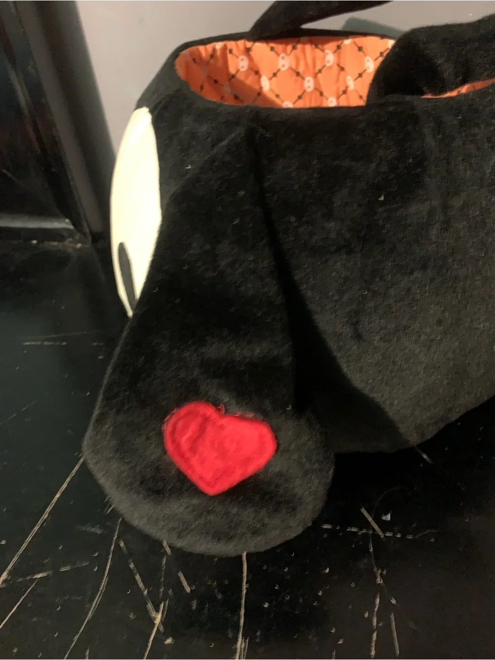 Vintage 2009 Y2K Skelanimals Kit Cat Black Halloween Candy Bucket Bag